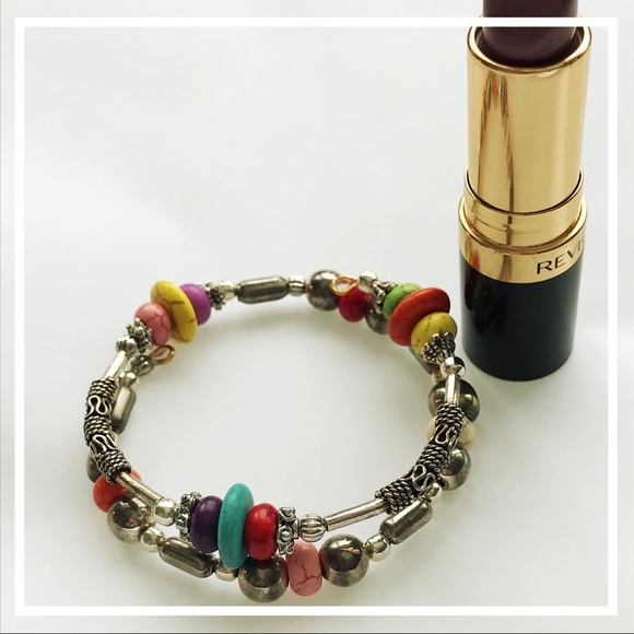 Happy hippie Jewelry - 3 for $20 Handmade boho chic wrap bracelet